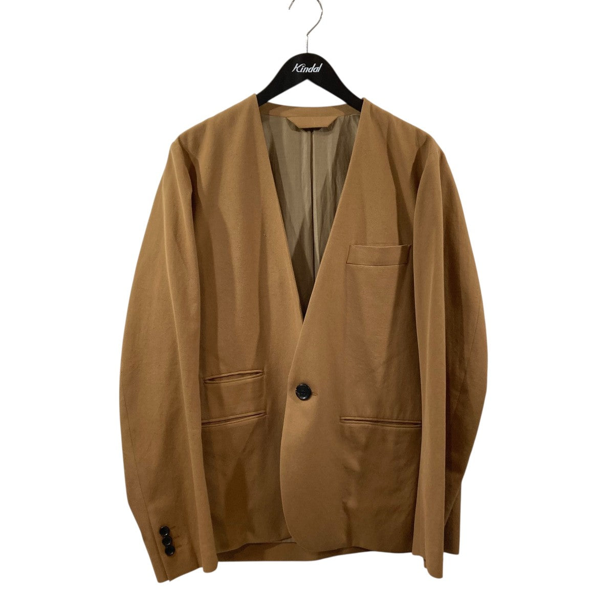 unfil(アンフィル) カラーレスジャケットノーカラージャケットOEFL