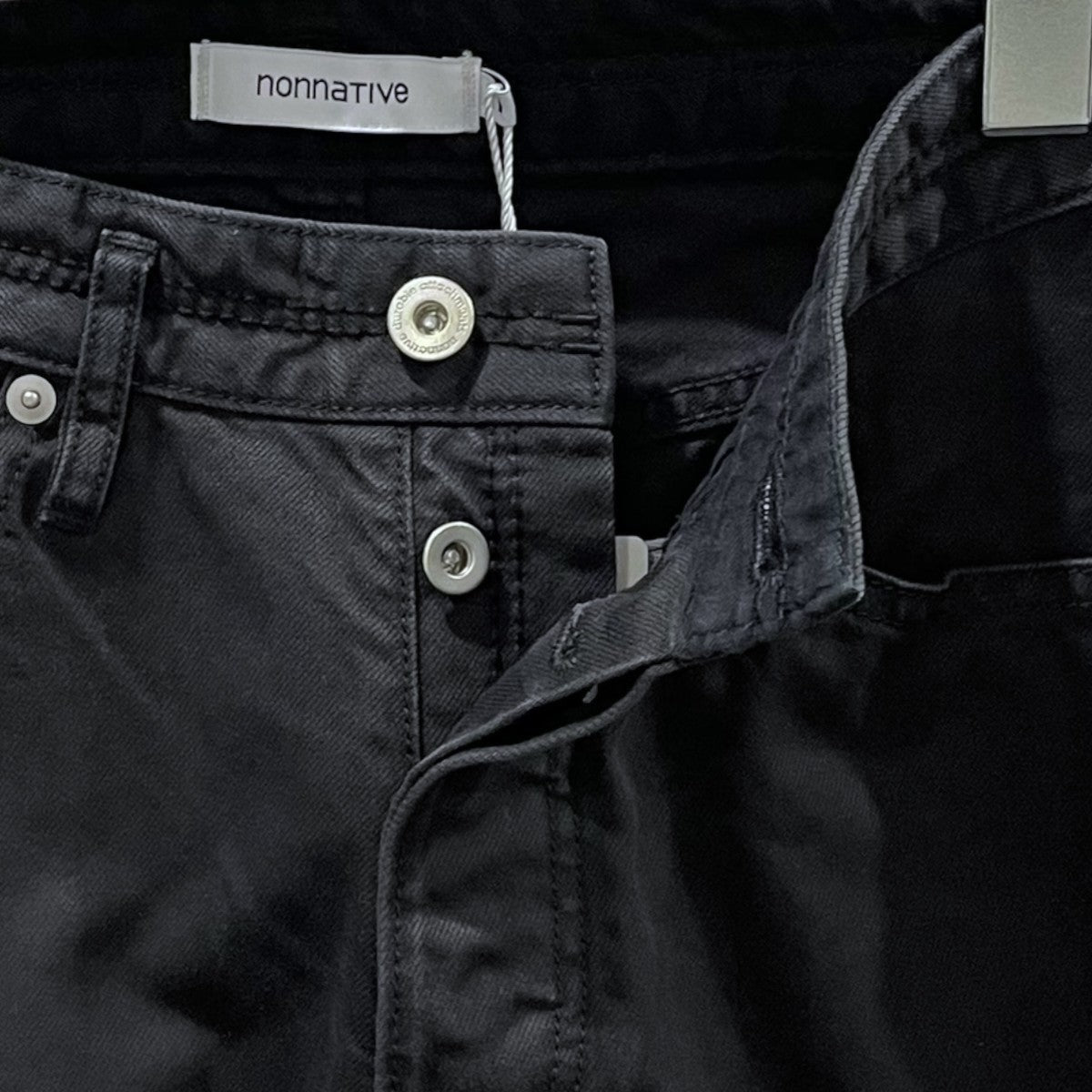 加工裾ジップデニムパンツ DWELLER 5P JEANS NR COTTON DRILL PIGMENT DYE NN-P4707