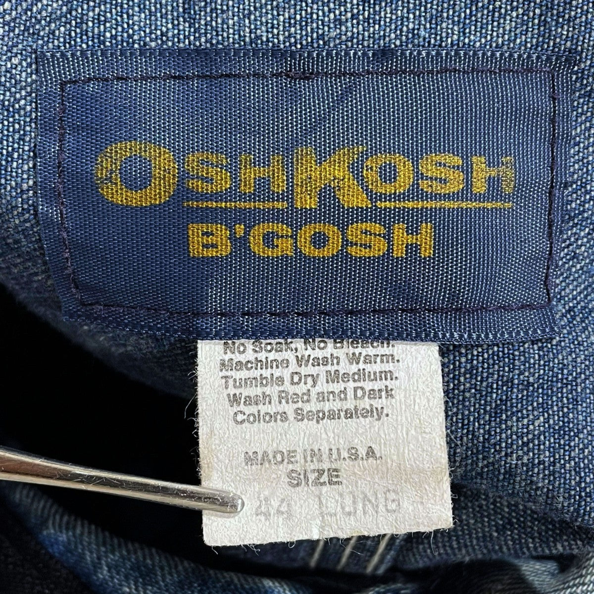OSH KOSH B’gosh 70〜80s ジップアップデニムジャケット ZIP UP DENIM JACKET 古着・中古-10枚目のアイテム画像
