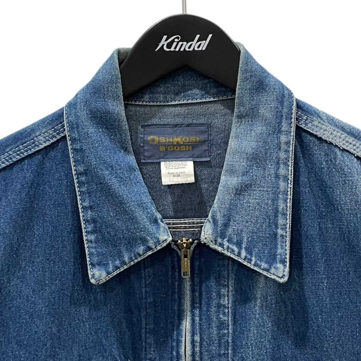 OSH KOSH B’gosh 70〜80s ジップアップデニムジャケット ZIP UP DENIM JACKET 古着・中古-3枚目のアイテム画像