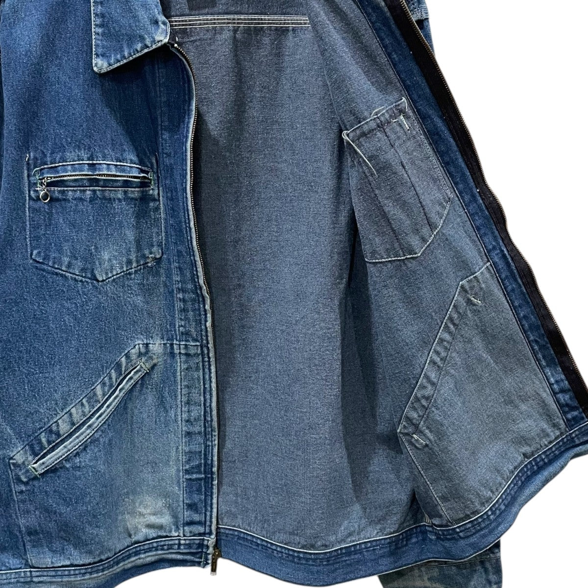OSH KOSH B’gosh 70〜80s ジップアップデニムジャケット ZIP UP DENIM JACKET 古着・中古-4枚目のアイテム画像