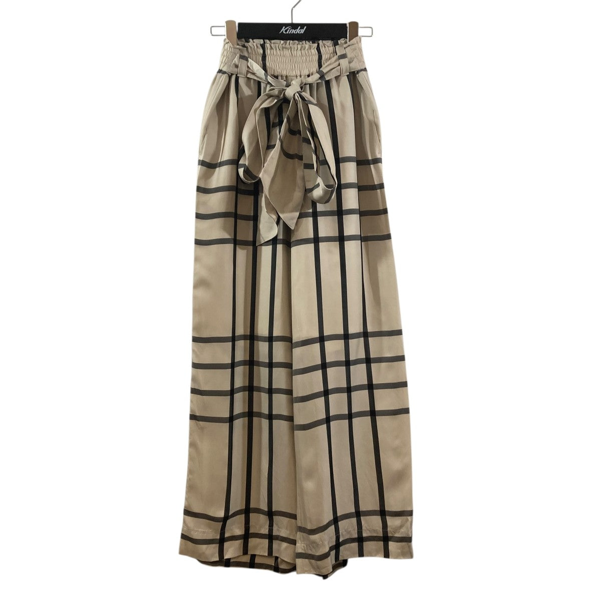 23AWCUPRO CHECK WIDE LEG PANTSチェックパンツ232-13261