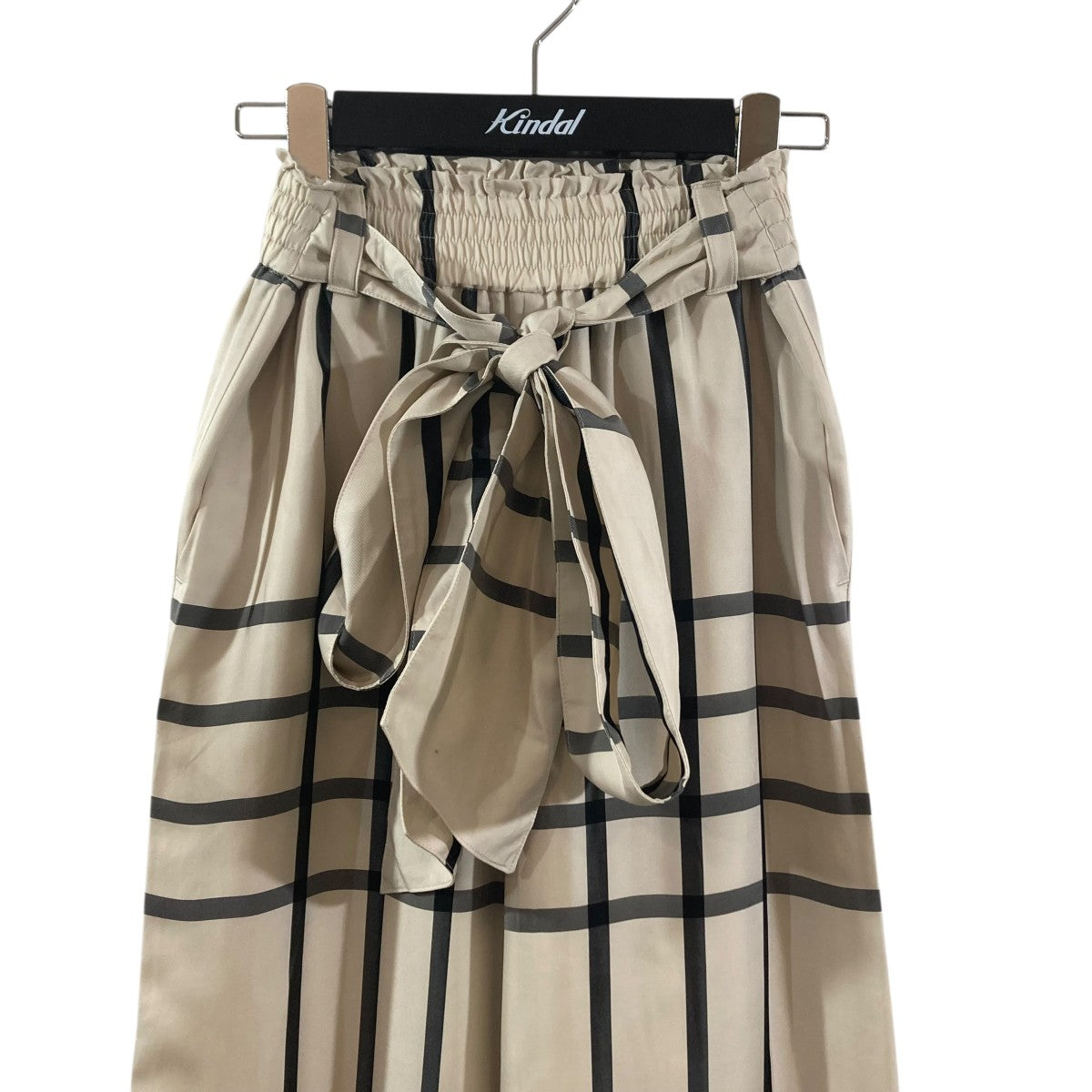 23AWCUPRO CHECK WIDE LEG PANTSチェックパンツ232-13261