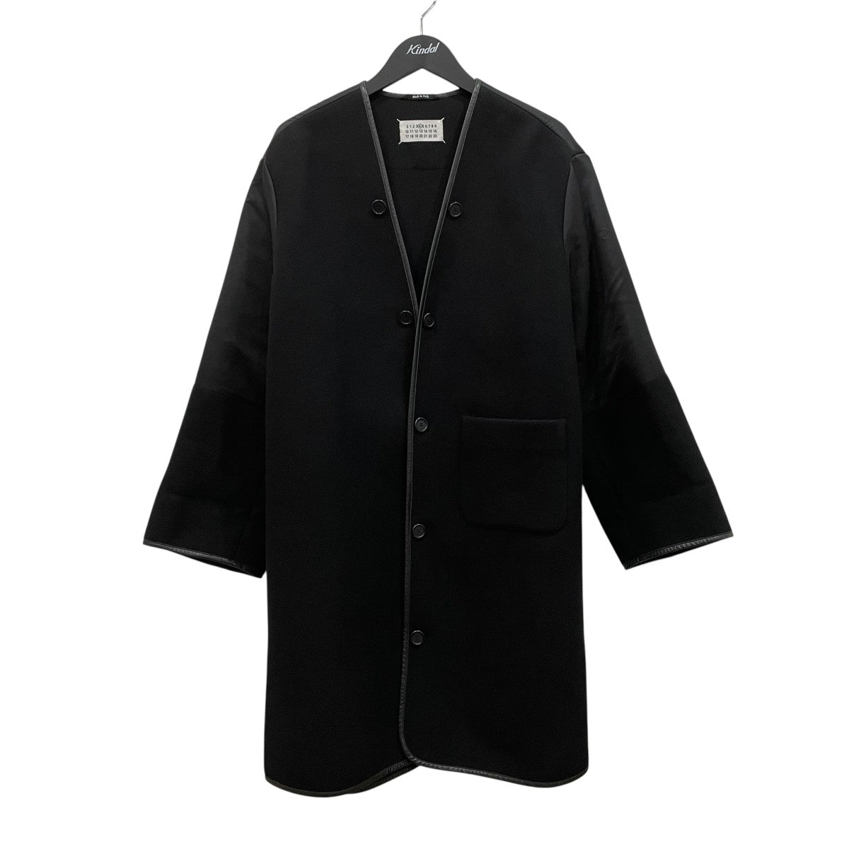 Maison Margiela(メゾンマルジェラ) ノーカラーウールコート