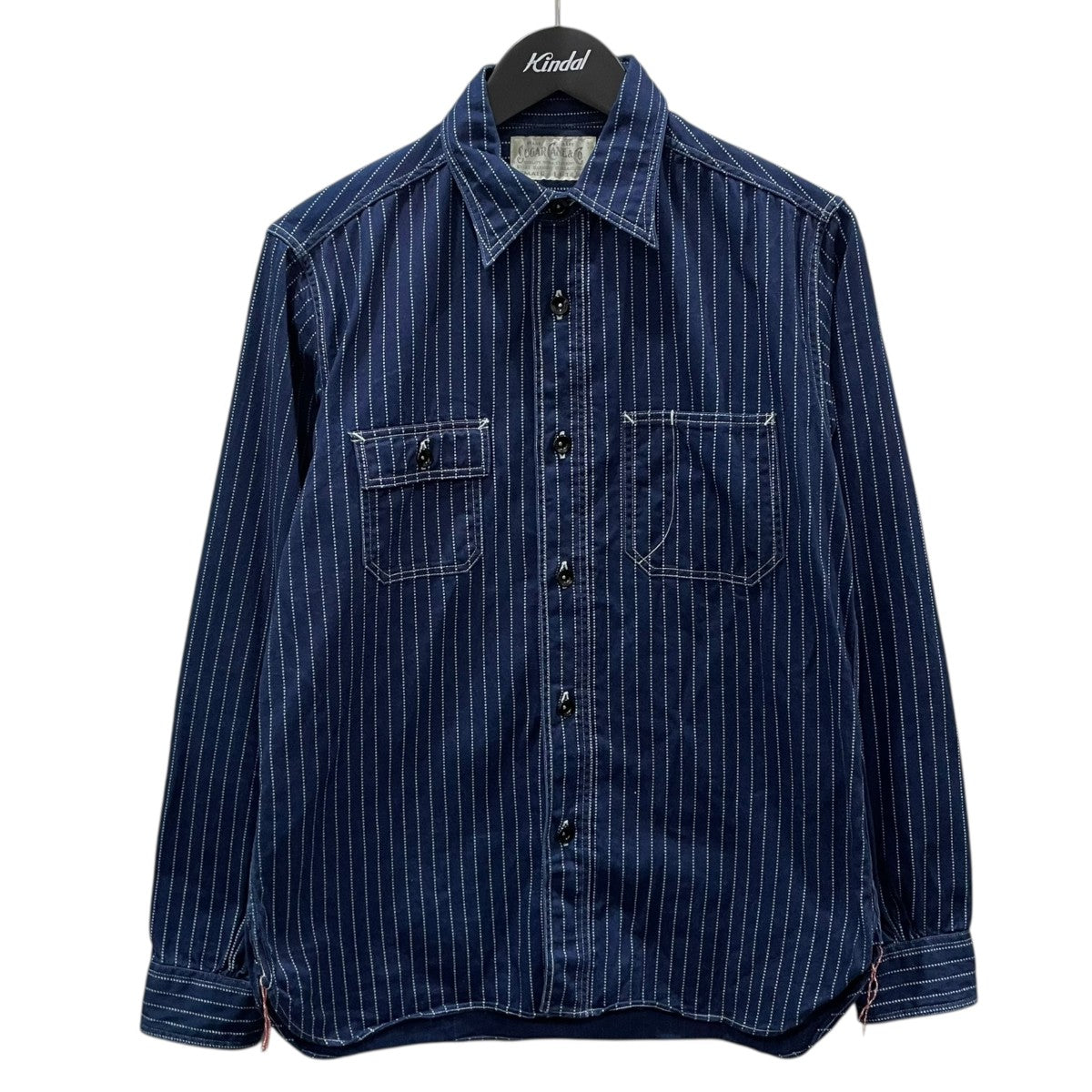 ウォバッシュストライプ柄ワークシャツ FICTION ROMANCE 8.5oz. WABASH STRIPE WORK SHIRT (LONG SLEEVE) SC25551