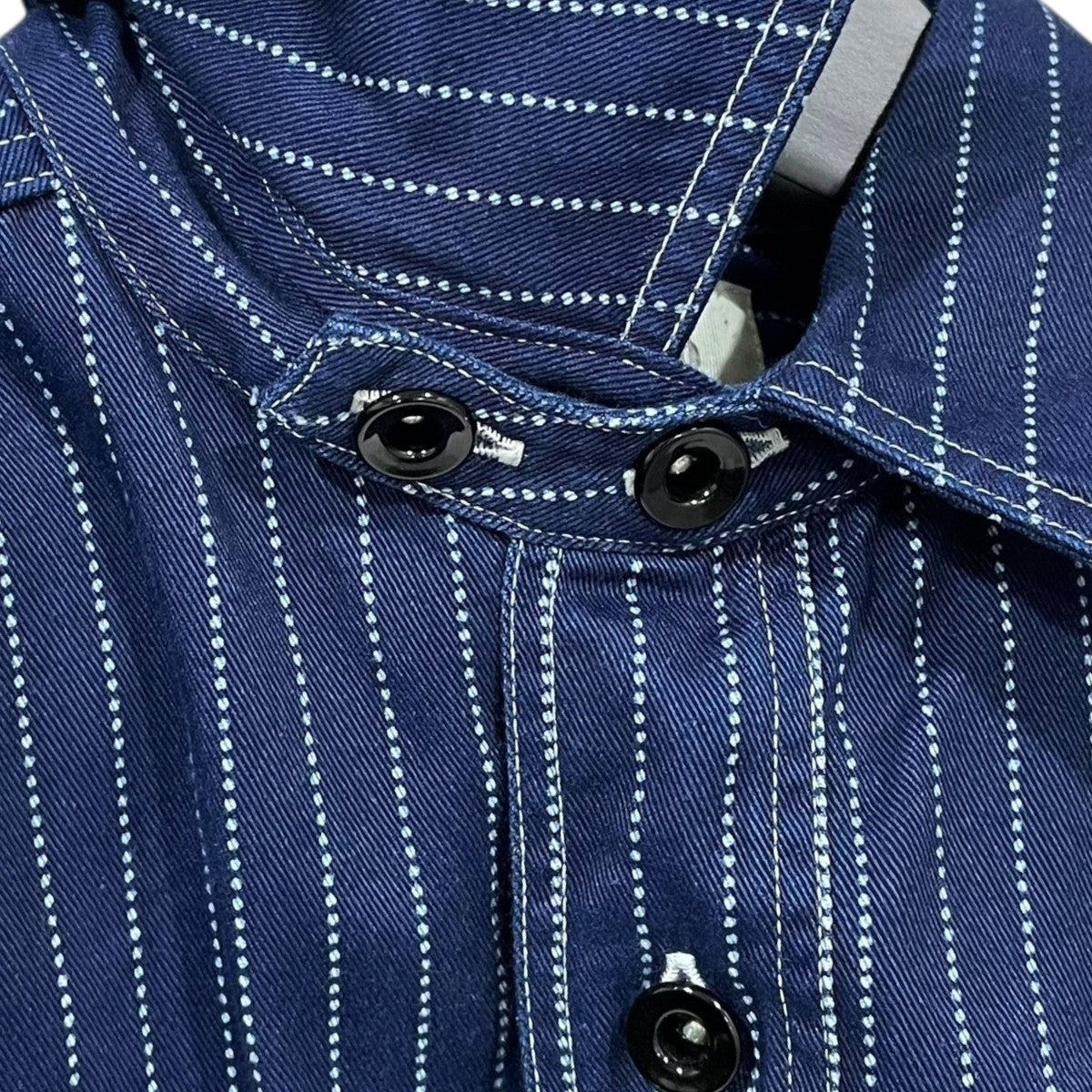 ウォバッシュストライプ柄ワークシャツ FICTION ROMANCE 8.5oz. WABASH STRIPE WORK SHIRT (LONG SLEEVE) SC25551