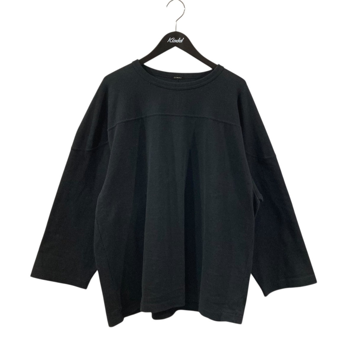 COMOLI(コモリ) フットボールTシャツ V01-05005 V01-05005 ブラック
