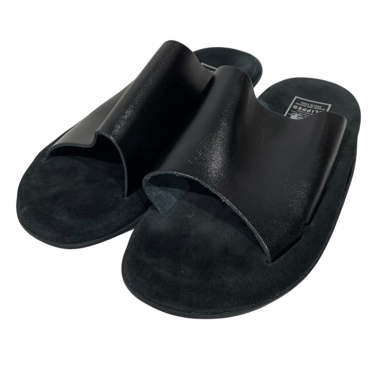 ISLAND SLIPPER(アイランドスリッパ) レザーサンダル ブラック サイズ