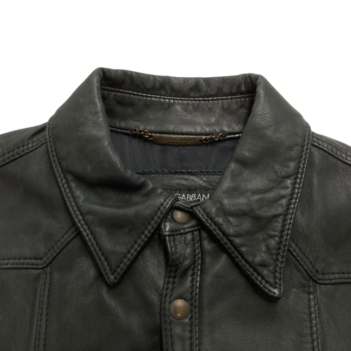 DOLCE & GABBANA レザージャケットG5946L 古着・中古-8枚目のアイテム画像