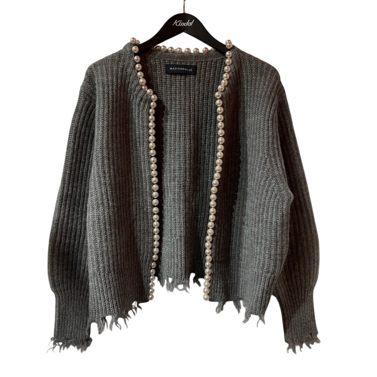 MADISON BLUE(マディソンブルー) パールカーディガンニット