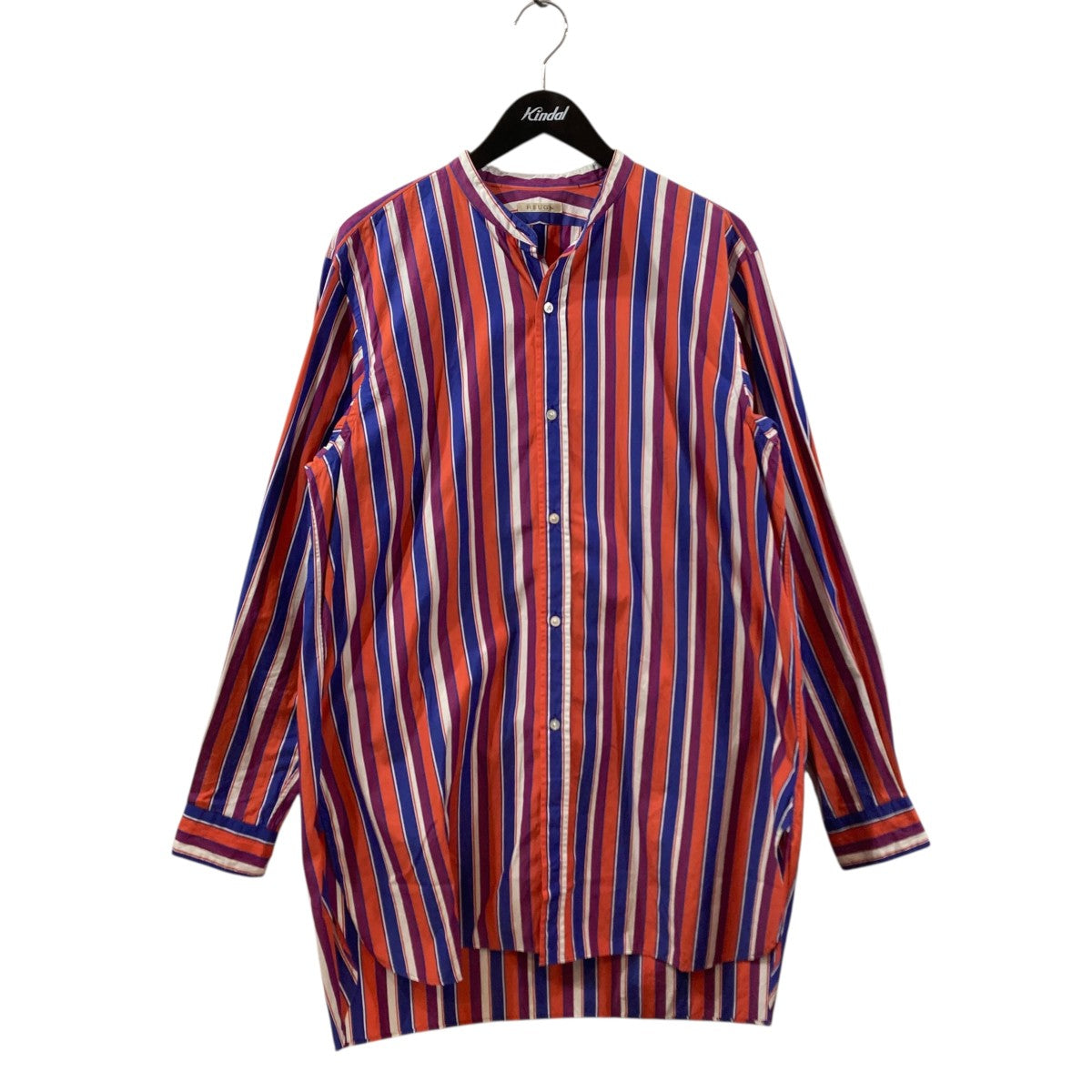 HEUGN(ユーゲン) ストライプバンドカラーシャツSHIRT 062 SHIRT 062