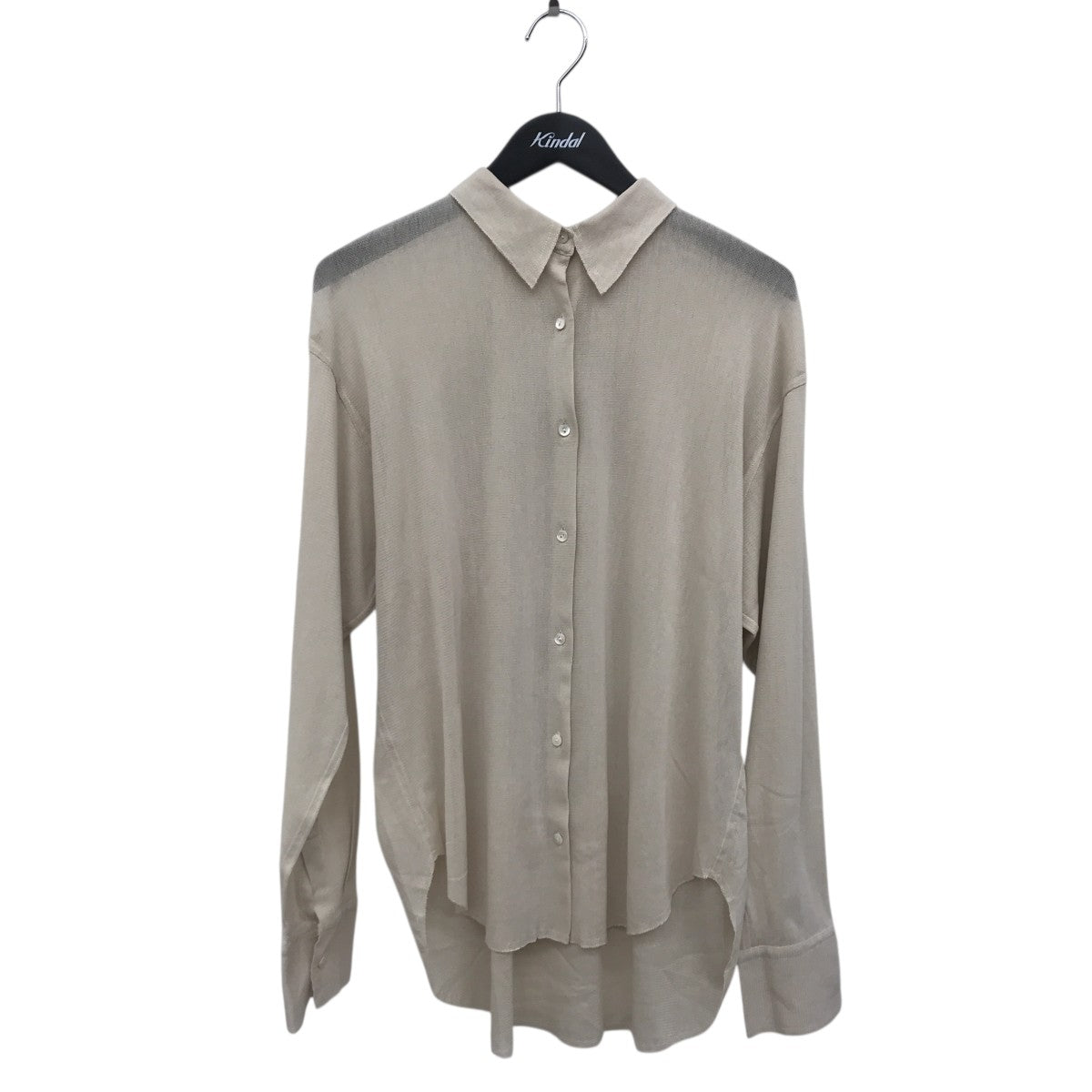 コットンメッシュカットシャツ長袖シャツ1224310145-0