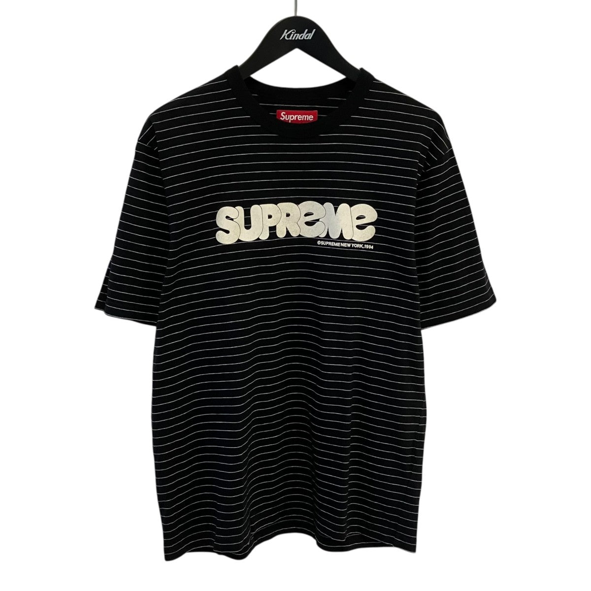 Supreme(シュプリーム) 25SSBubble S S TopボーダーTシャツ ブラック