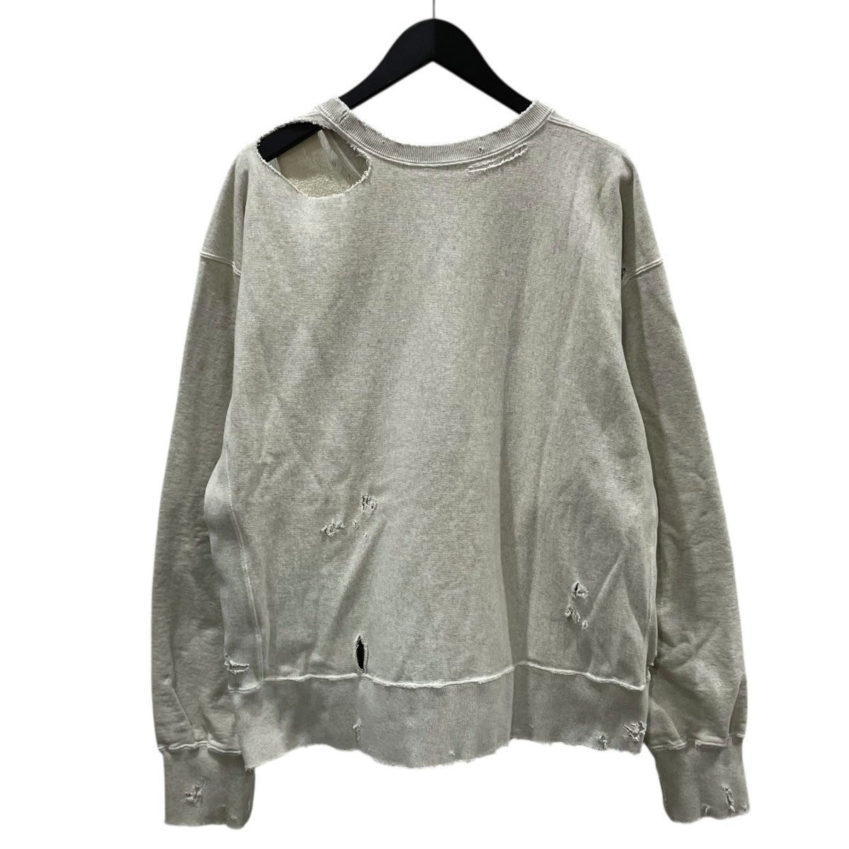 24SS 加工スウェットトレーナー CRASH SWEAT SHIRT クラッシュスウェットシャツ ANC-CT43