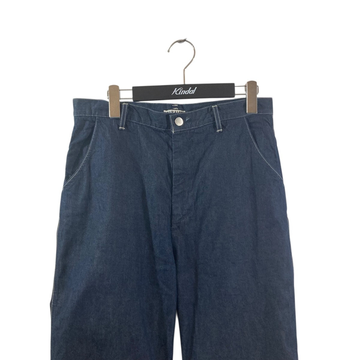 AURALEE 21SSHARD TWIST LIGHT DENIM PANTSデニムパンツA21SP02LD 古着・中古-2枚目のアイテム画像
