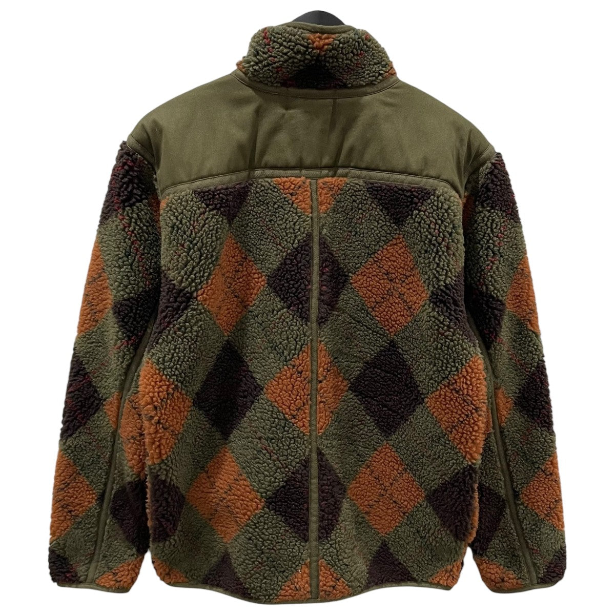 アーガイル柄ジップアップフリースジャケット Wool-blend Argyle Fleece Jacket ウールブレンド アーガイル フリースジャケット 782871347001