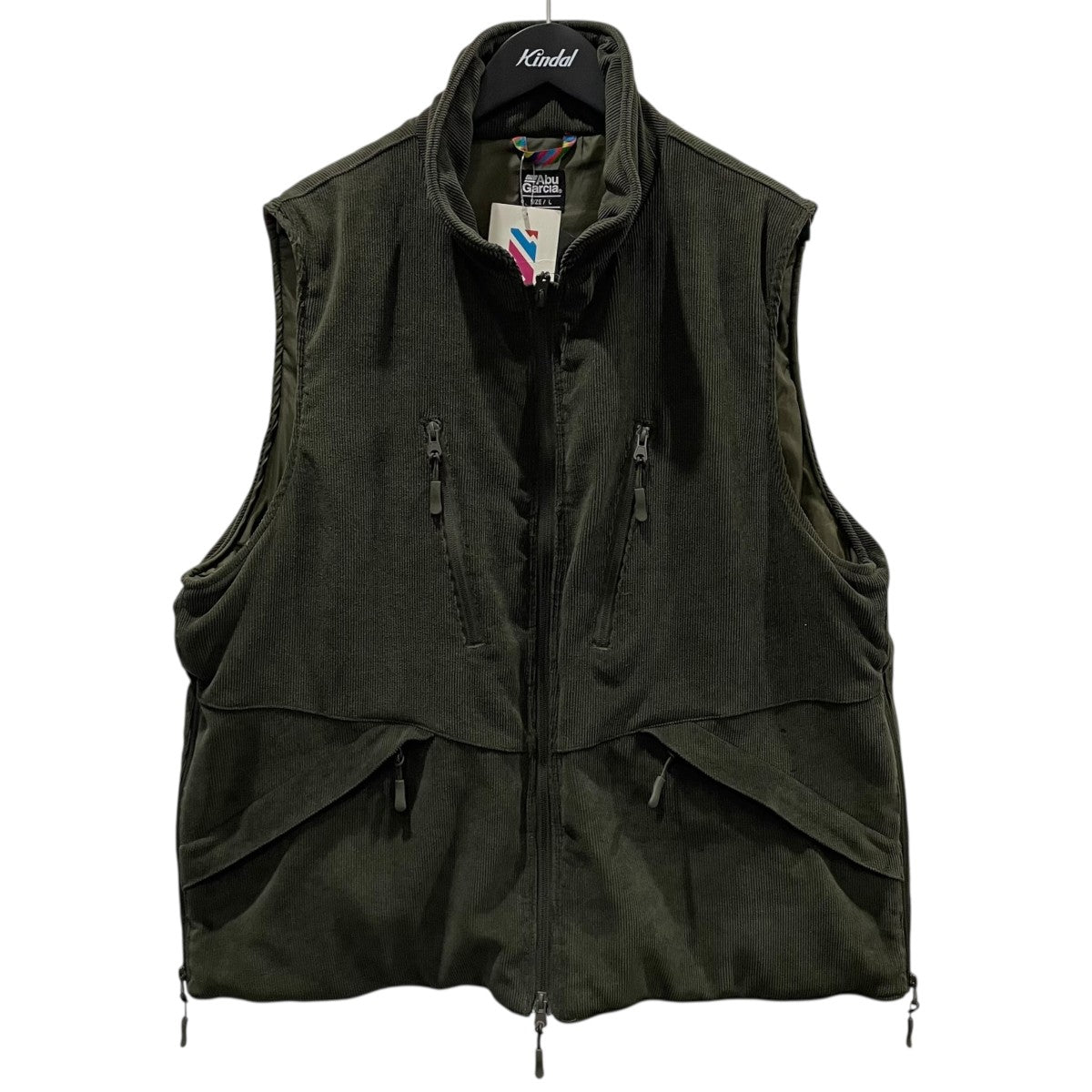 21AW ジップアップ中綿コーデュロイベスト CORDUROY PADDING VEST コーデュロイパディングベスト GKJ-71110