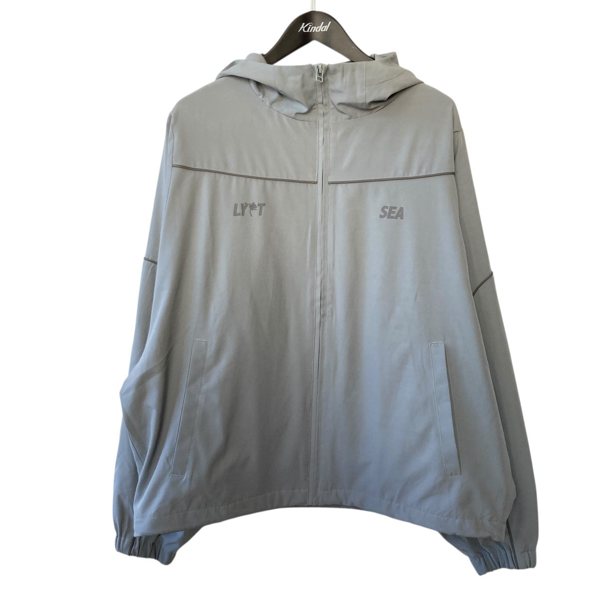 WIND AND SEA×LYFT ジップアップ フードジャケット グレー サイズ M