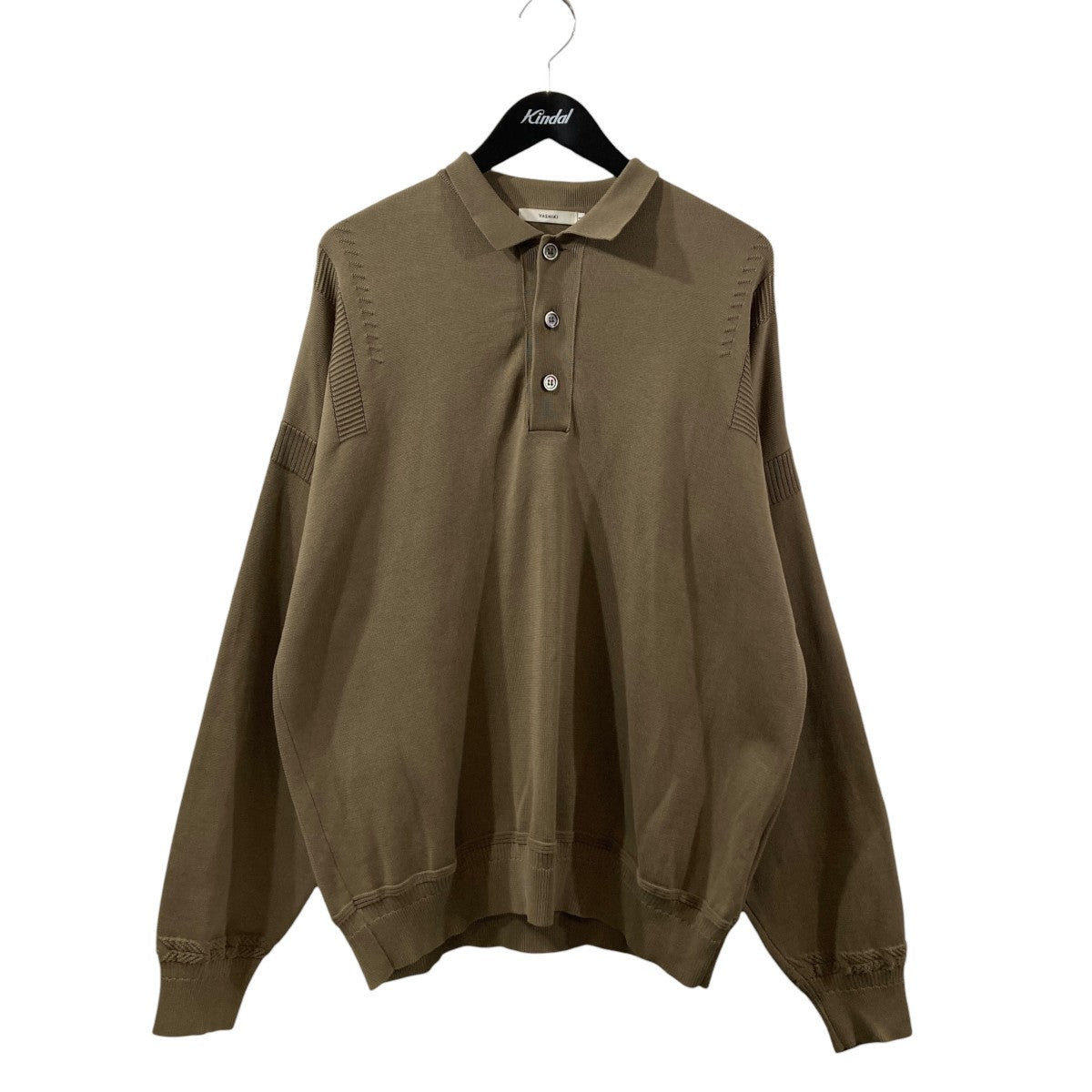 YASHIKI(ヤシキ) Yonaga Knit PoloニットポロシャツYSK-23AW-KN05 YSK
