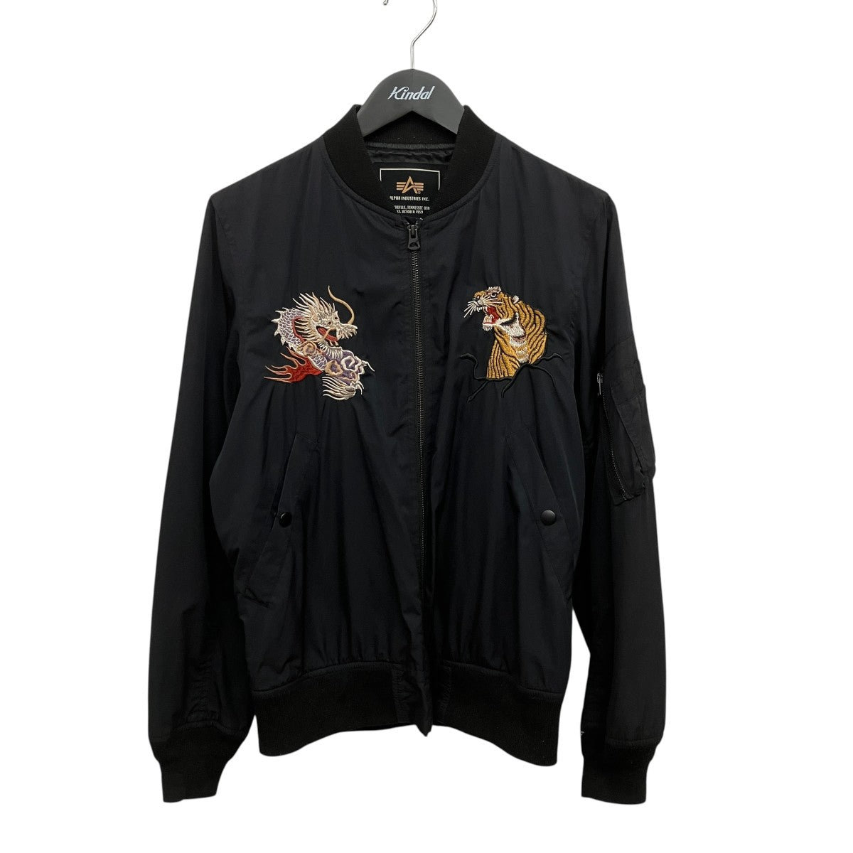 ALPHA INDUSTRIES スカジャン Lサイズ 黒 ALPHA INDUSTRIES(アルファ インダストリーズ) スカジャンTA1229-001