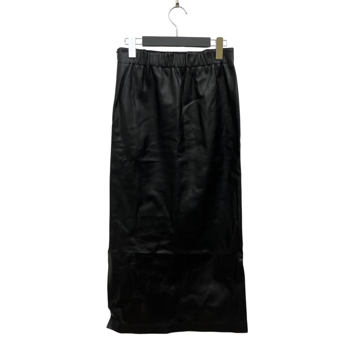 レザーライクIラインロングレザースカート12-05-24-05031
