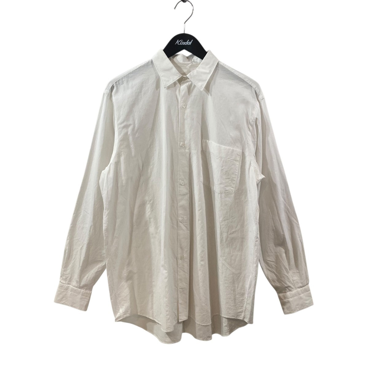 21SS レギュラーカラー シャツ (旧型 コモリシャツ T01-02001) COMOLI(コモリ) コモリシャツ長袖シャツT01-02001 T01-02001 ホワイト