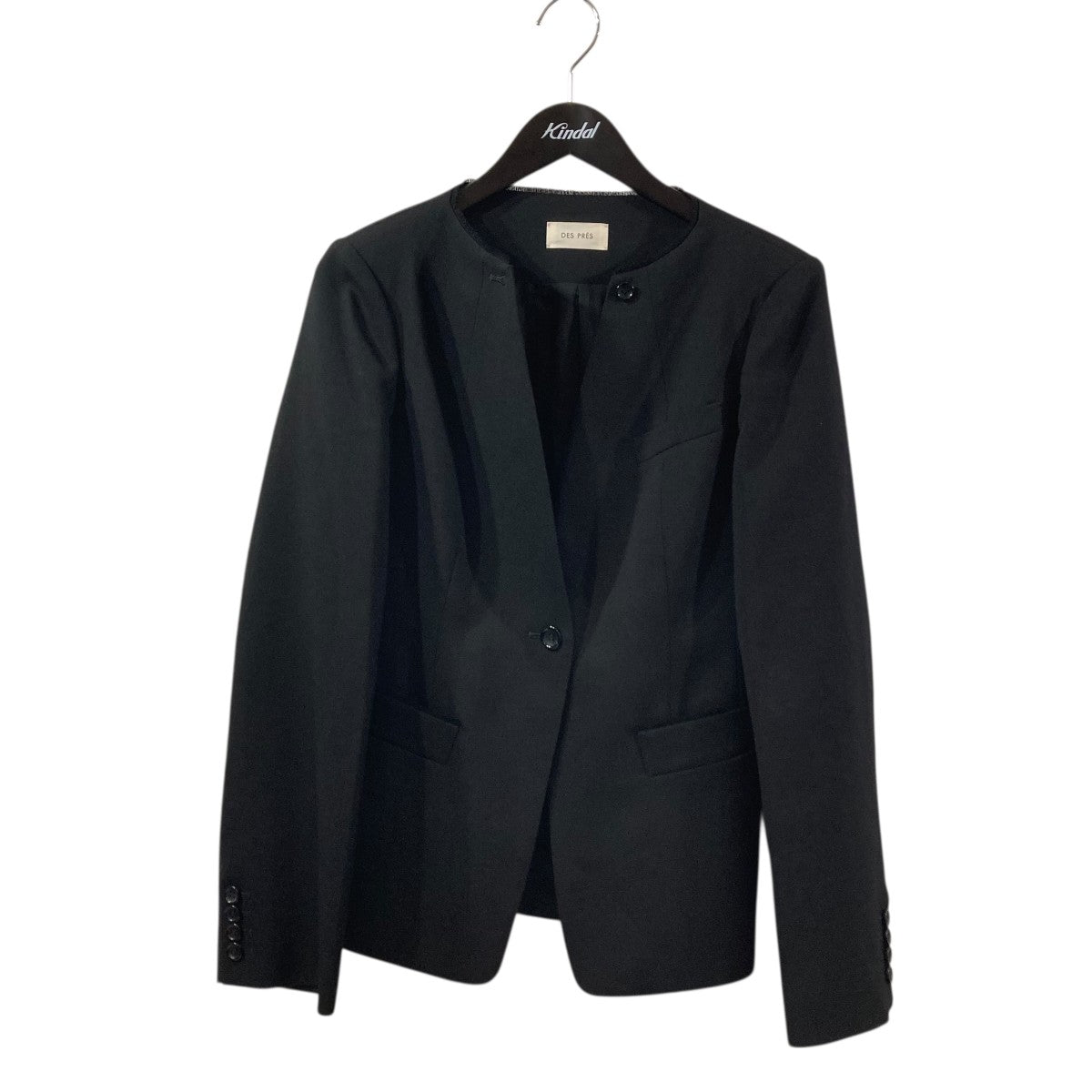 ポリエステルウールバラシャ カラーレスジャケット 22-07-44-07003