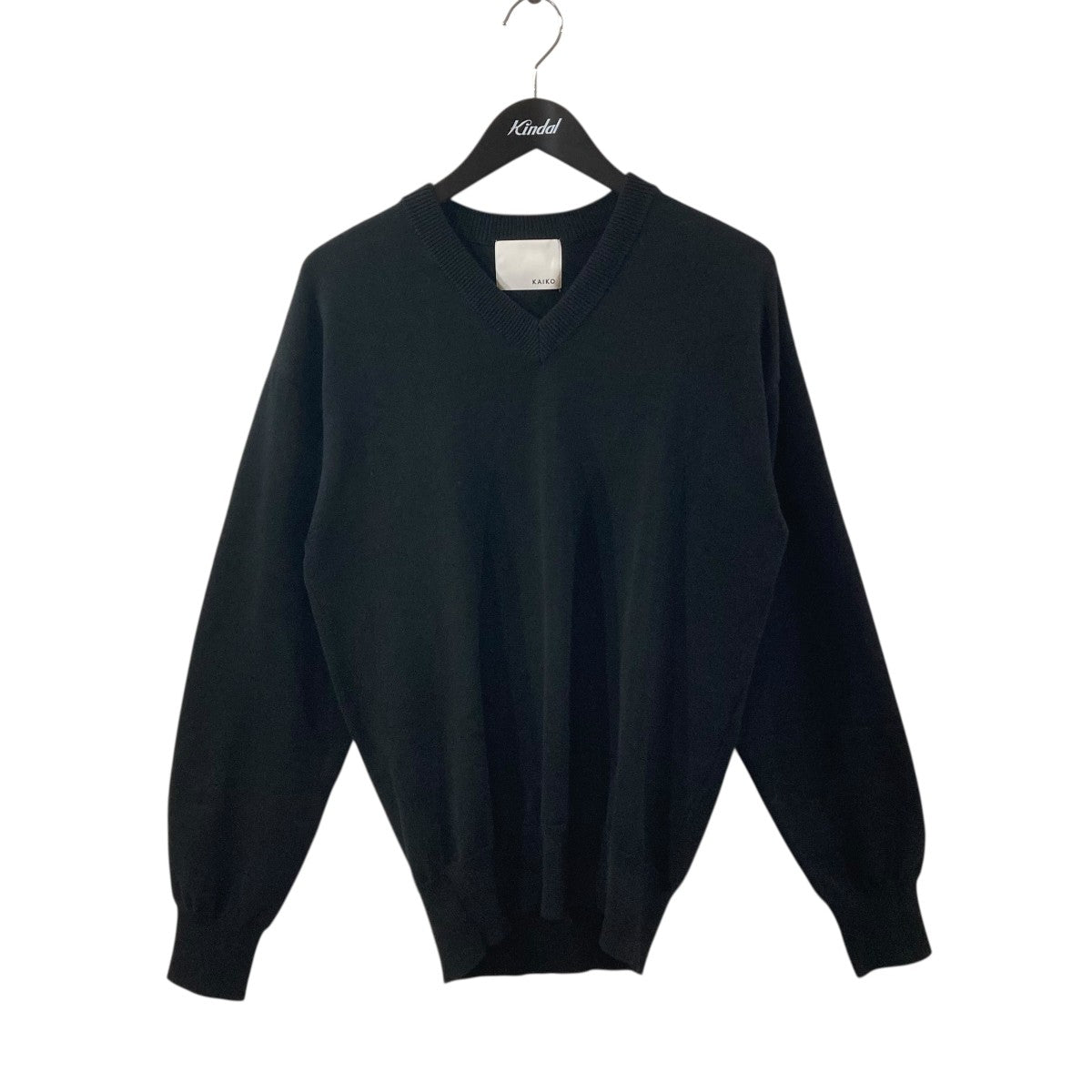 KAIKO(カイコー) V neck sweaterVネックコットンニットKAIKO-KN-002