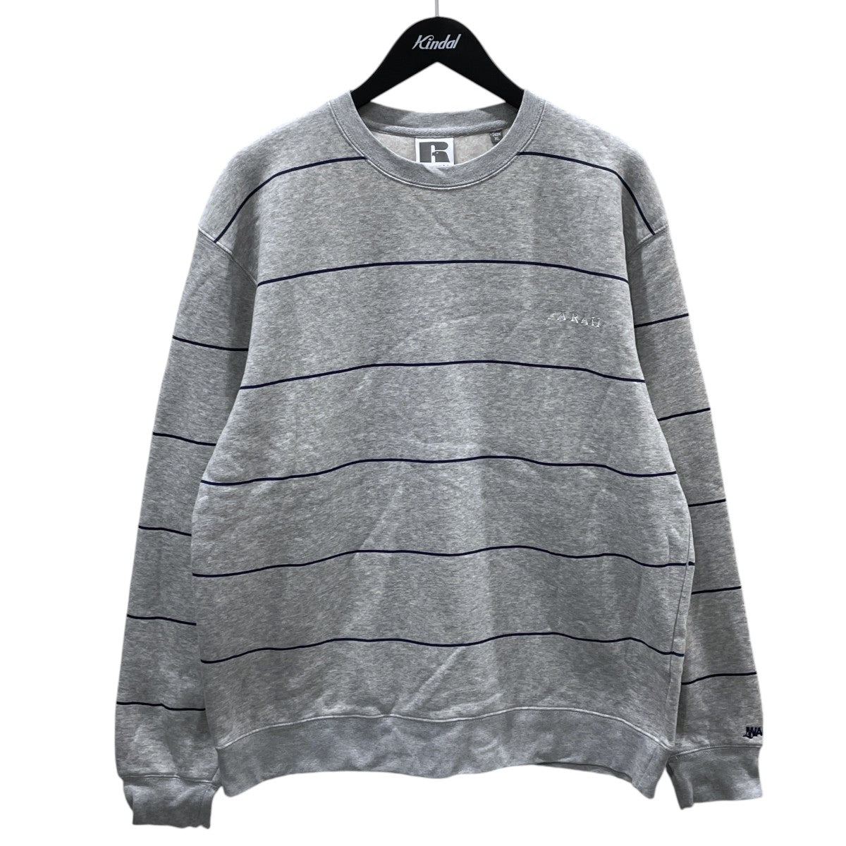 22AW ボーダープリントスウェットトレーナー BORDER CREWNECK SWEATSHIRT ボーダークルーネックスウェットシャツ FR0202-M0302