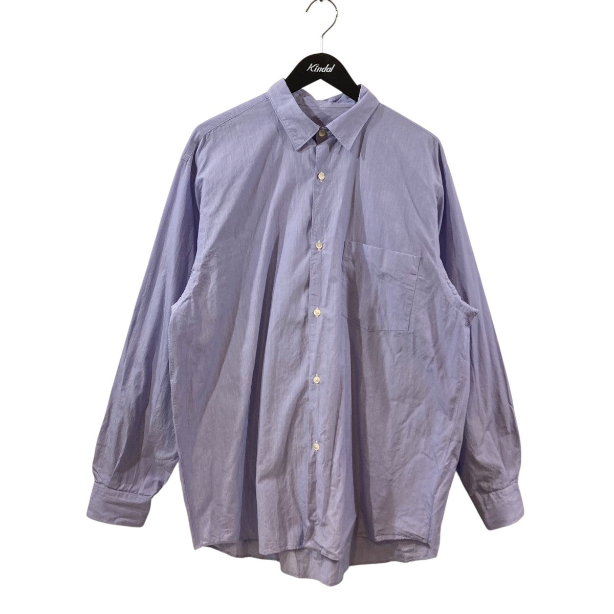 COMOLI(コモリ) コモリシャツ長袖シャツW03-02001 W03-02001 ブルー