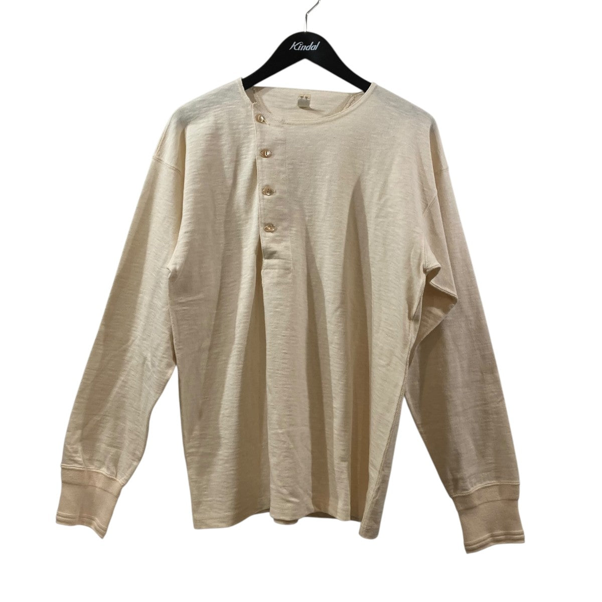 Taiga Takahashi(タイガタカハシ) Side Henley Neck Shirt長袖Tシャツ