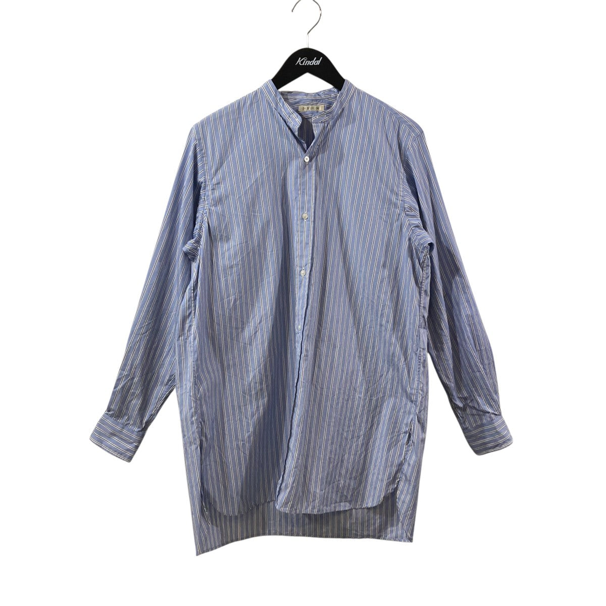 HUGEN(ユーゲン) ストライプ長袖シャツSHIRT095 SHIRT095 ブルー