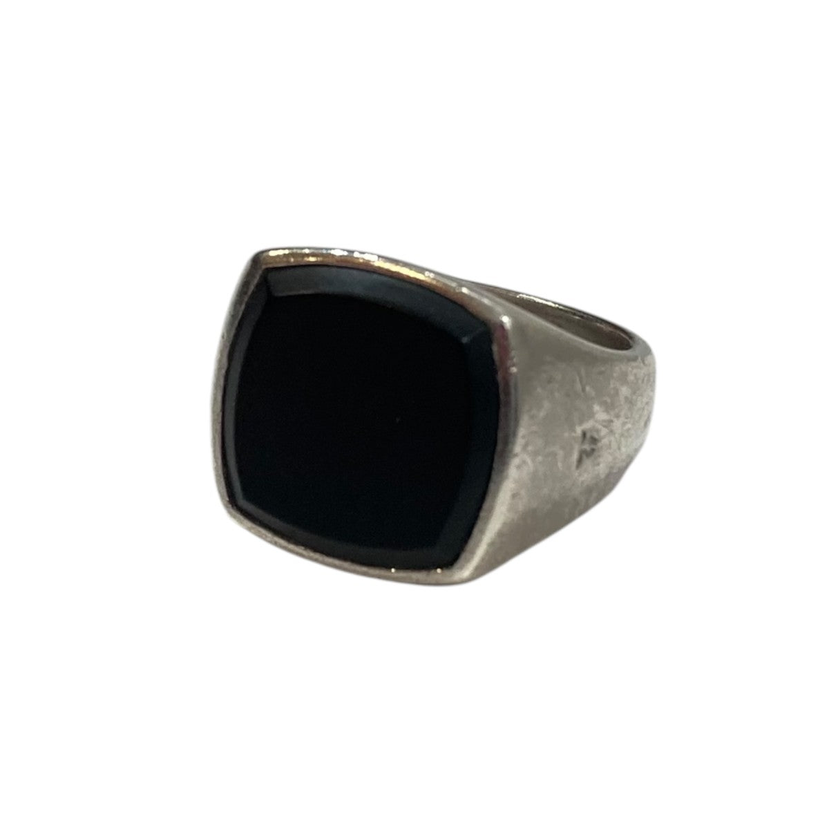 Tom wood Onyx ピアス　未使用品 TOM WOOD(トムウッド) black onyxリング ブラック×シルバー サイズ 58