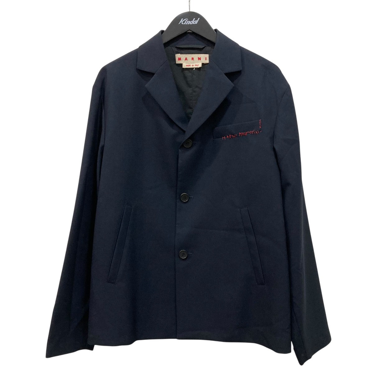 MARNI テーラードジャケット 42 ダークブルー MARNI(マルニ) テーラードジャケットGUMU0067S2 GUMU0067S2 ネイビー