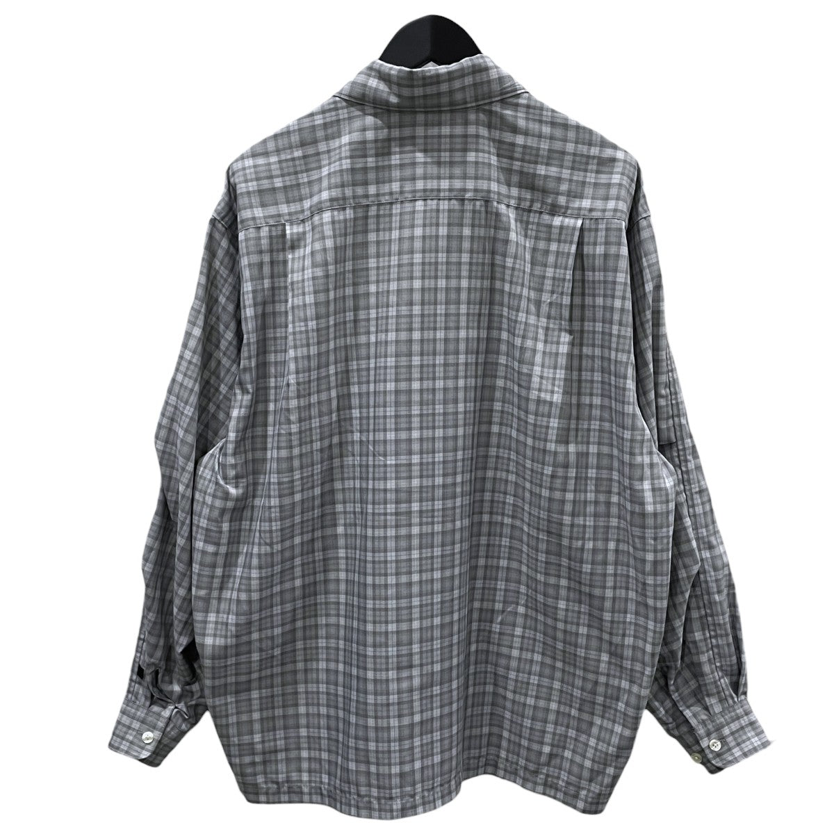 26SS チェック柄シャツ TECH SPORTS OPEN COLLAR SHIRT L/S GREN PLAID BE-82026