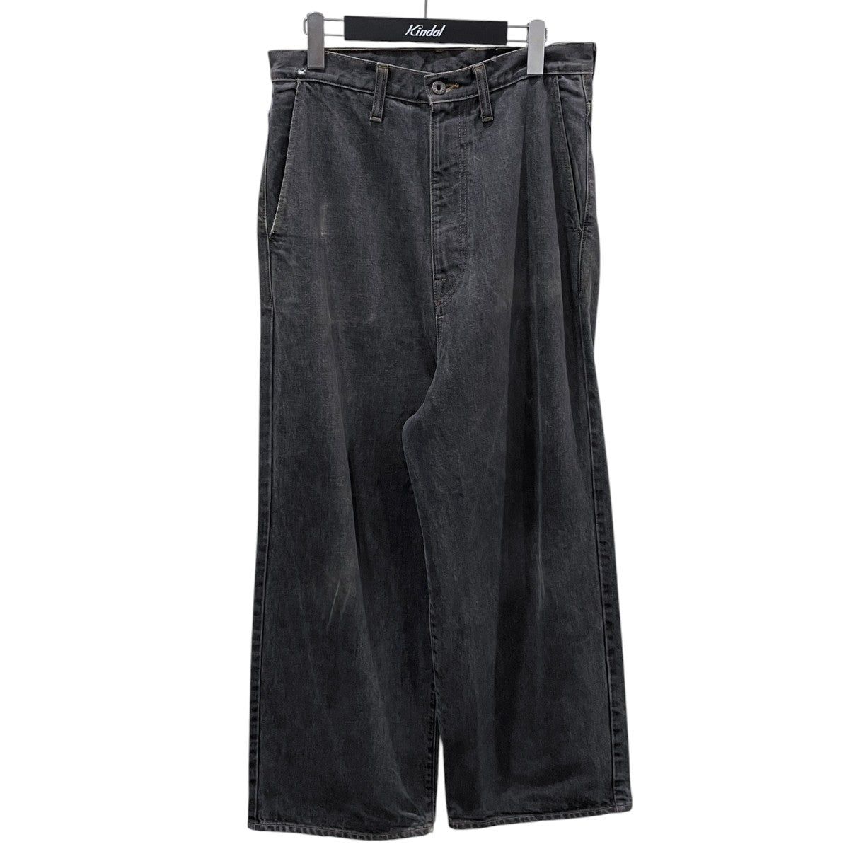 KAPITAL(キャピタル) 23SS 14ozブラック×生成りデニム ポートバギー