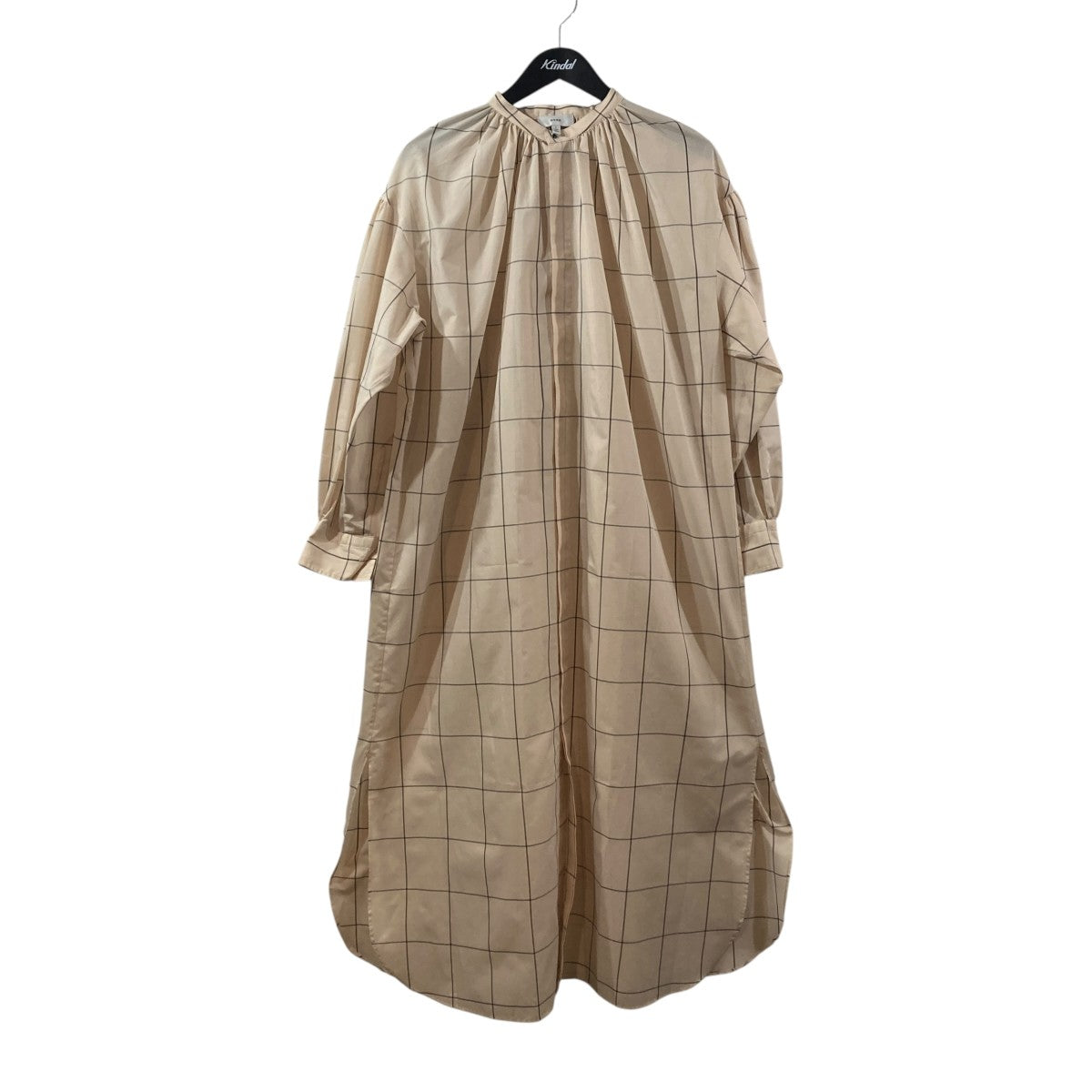HYKE(ハイク) PLAID GATHERED DRESSシャツワンピース221-16128 008 221 