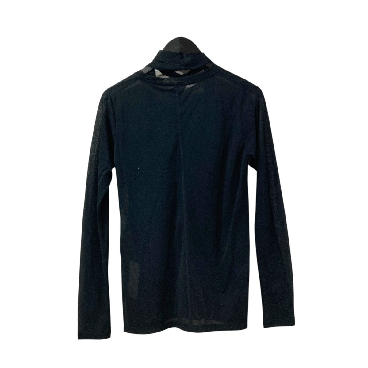Cotton nylon sheer L/S with tie長袖カットソーPS25-CS07
