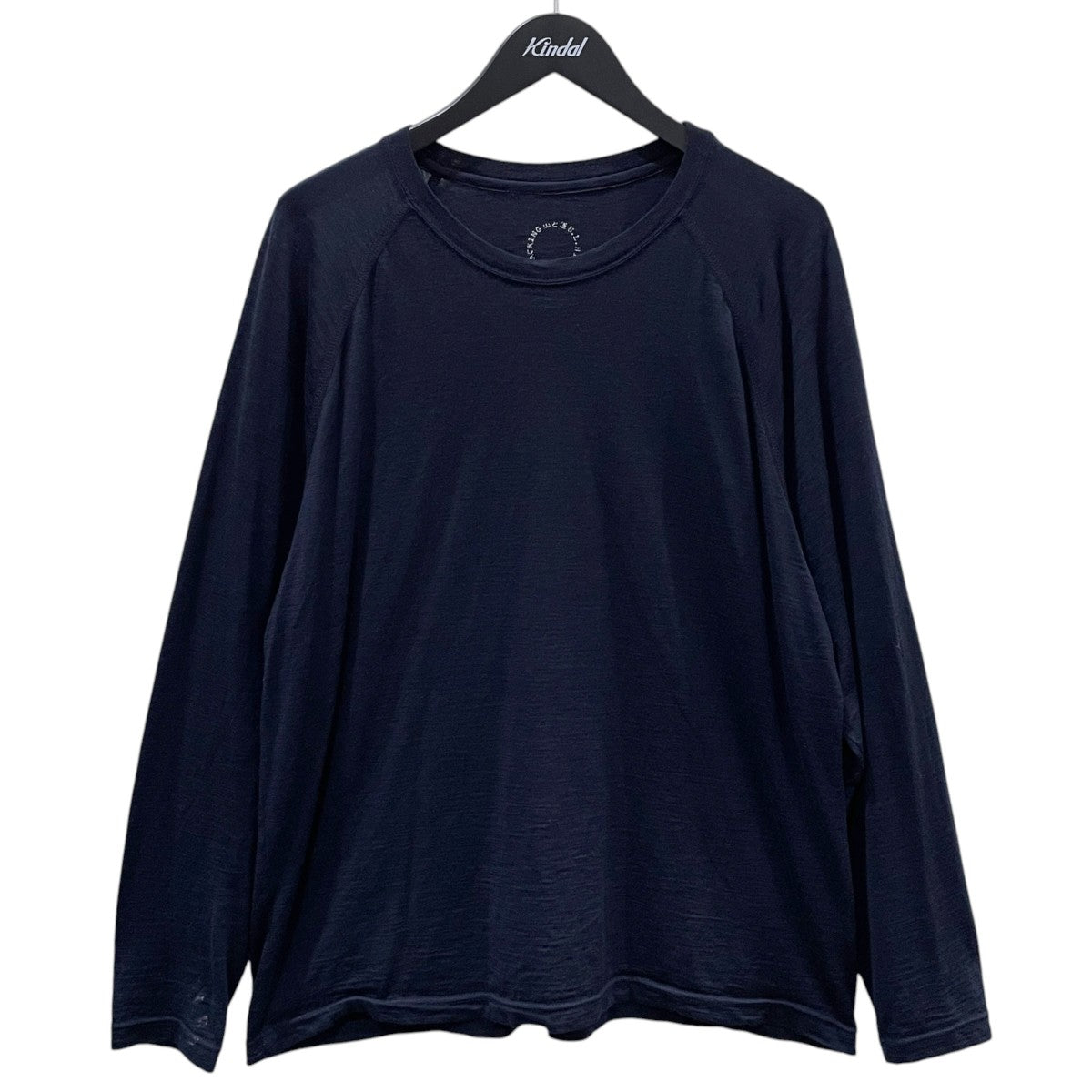 山と道(ヤマトミチ) メリノウール長袖カットソー ネイビー サイズ XL