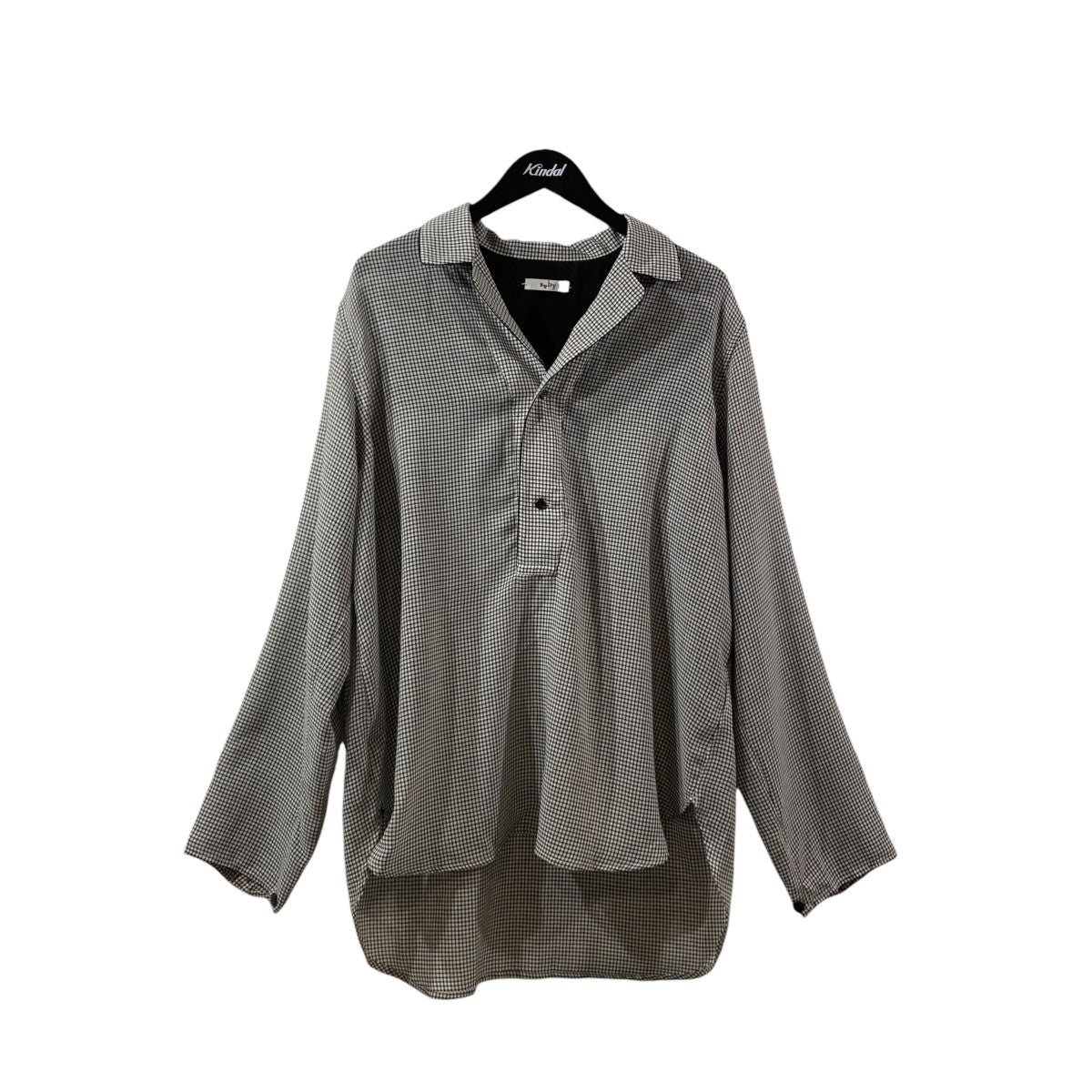 PULL OVER LAPEL SHIRTS Bishu Japan Polyester Wool Viyella FAB千鳥格子プルオーバーシャツ26A-091214