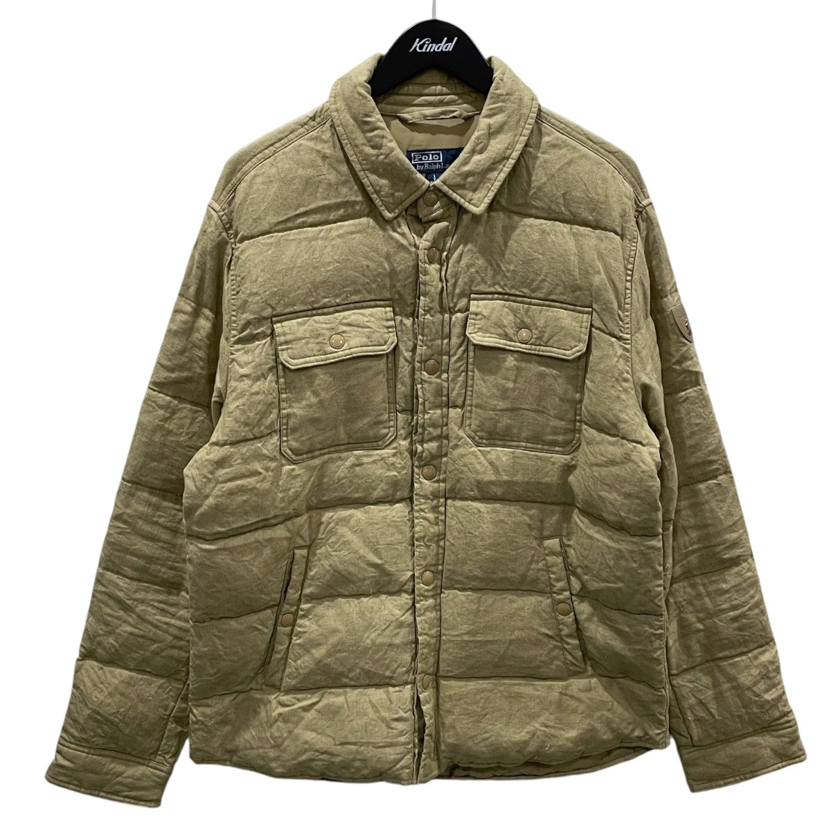 キルテッド デラヴェリネン ダウンジャケット Quilted Delave Linen Down Jacket