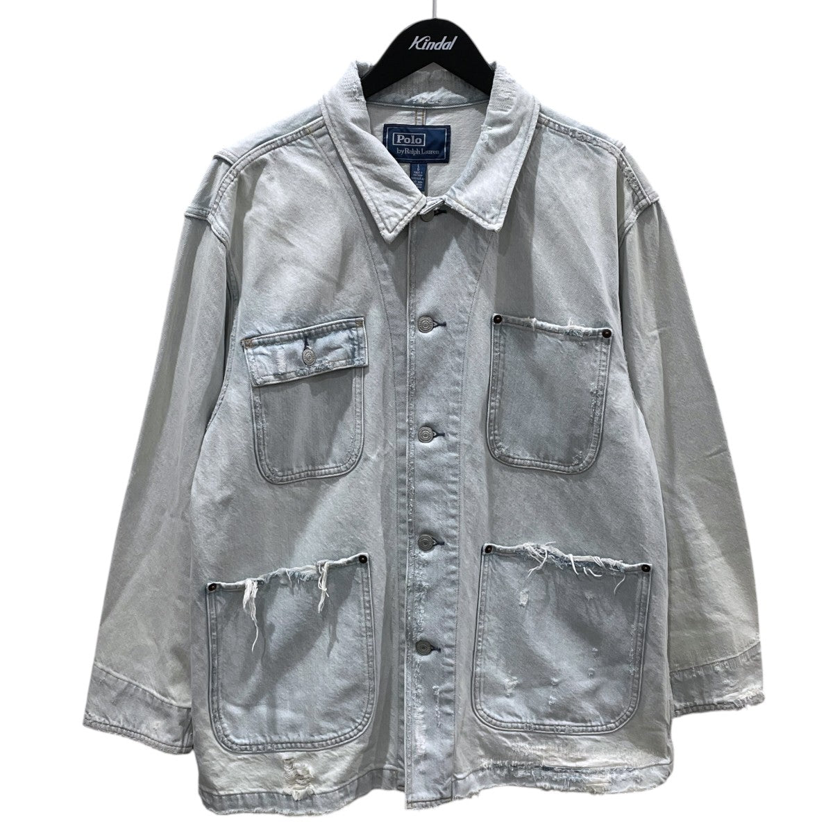 ラルフローレン チョアジャケット カバーオール デニム RRL POLO RALPH LAUREN(ポロラルフローレン) 加工カバーオール Distressed