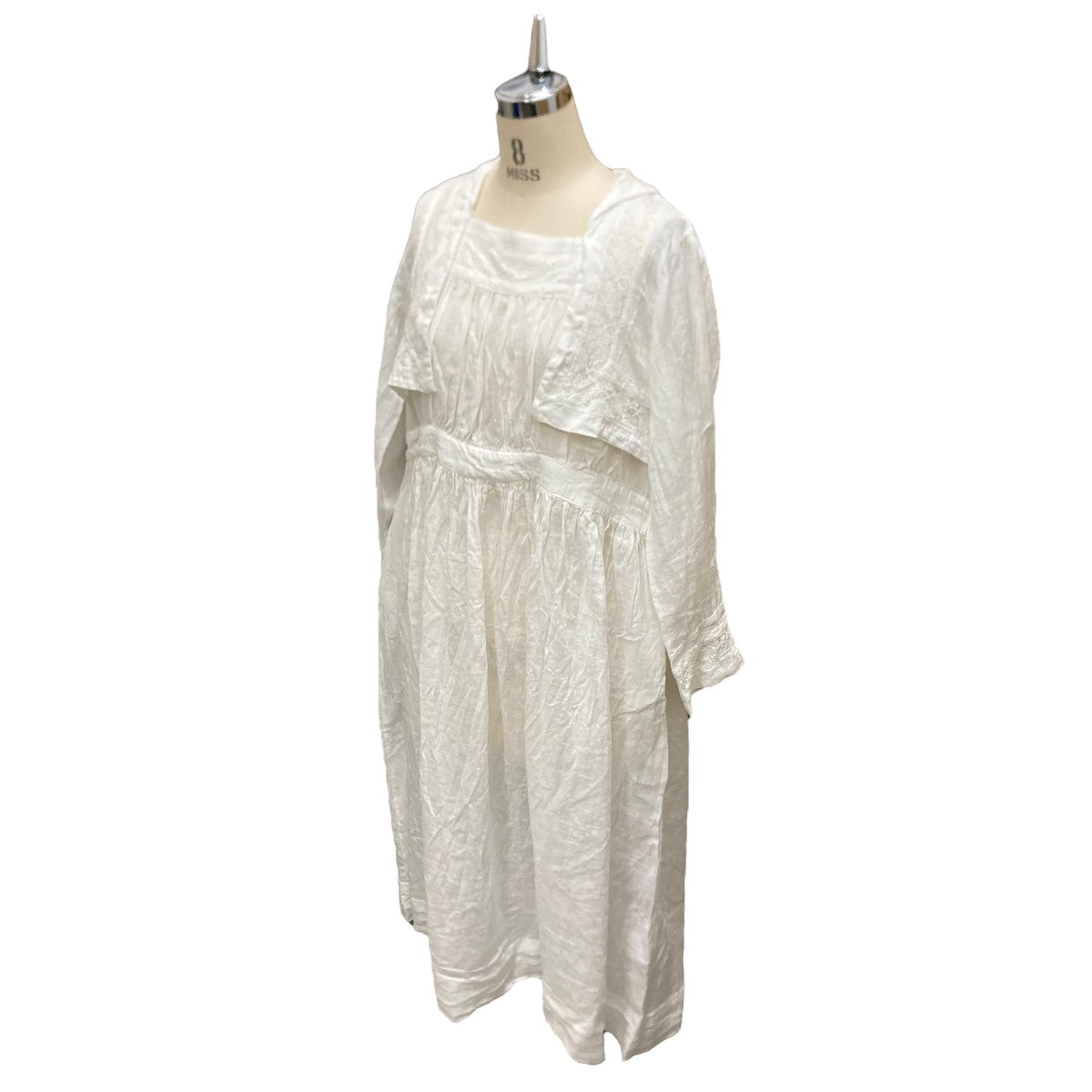 nest Robe(ネストローブ) 20SS 「リネンレーススクエアカラーワンピース」 リネンワンピース 01201-1039 ホワイト サイズ  16｜【公式】カインドオルオンライン ブランド古着・中古通販【kindal】