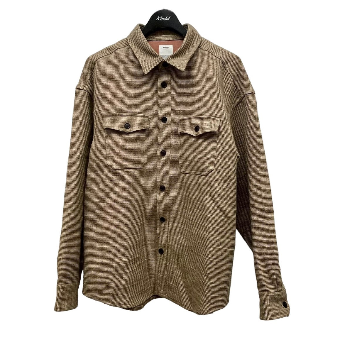 VISVIM(ビズビム) 「LUMBER L／S TWEED」 ツイードシャツ 0122205011006 0122205011006 ブラウン  サイズ M｜【公式】カインドオルオンライン ブランド古着・中古通販【kindal】