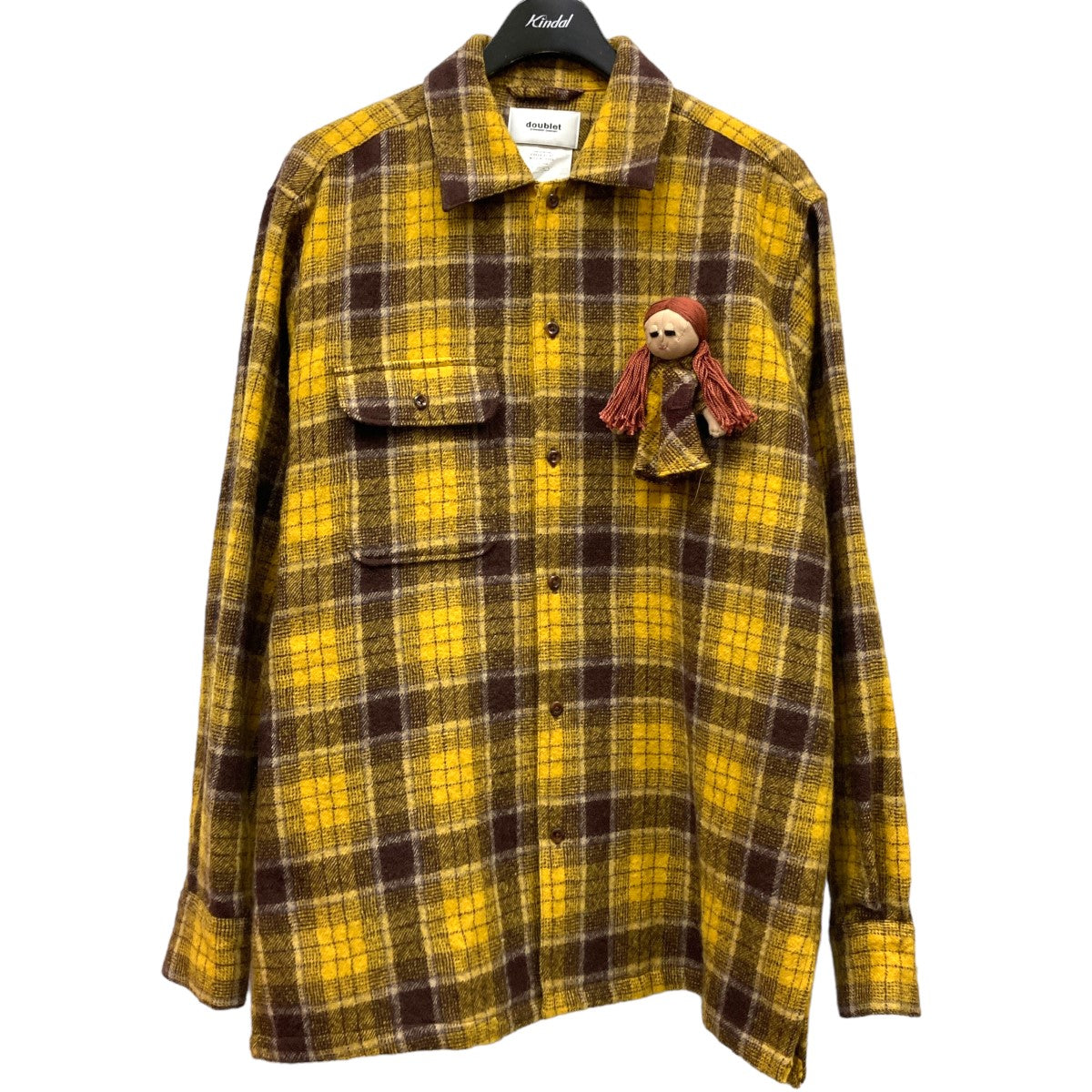 doublet(ダブレット) 2021AW「CHECK SHIRT WITH MY DOLL」チェック ...