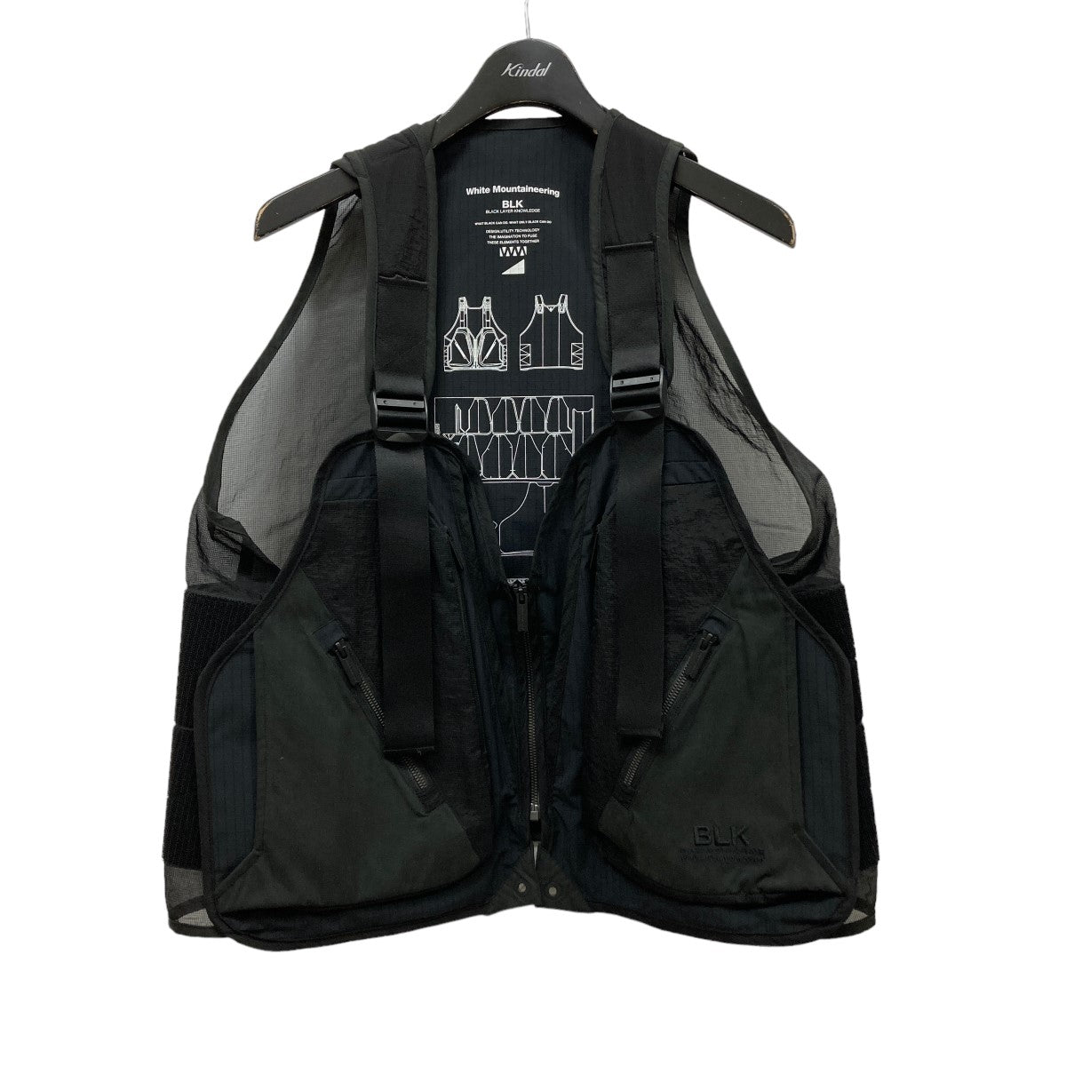 White Mountaineering(ホワイトマウンテニアリング) 22AW「BLK CAMPING VEST」 キャンピングベスト  BK2273204 BK2273204 ブラック サイズ M｜【公式】カインドオルオンライン ブランド古着・中古通販【kindal】