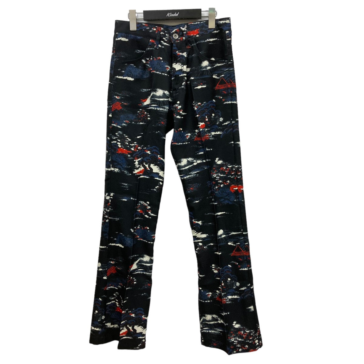 DAIRIKU(ダイリク) 24SS｢Aloha Flare Pants｣ 総柄フレアパンツ 24SS P-8 24SS P-8 ブラック サイズ  27｜【公式】カインドオルオンライン ブランド古着・中古通販【kindal】