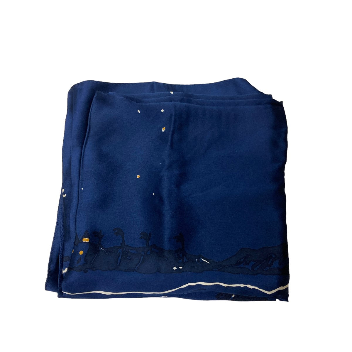 Porter Classic(ポータークラシック) HONOLULU MOON NIGHT SILK SCARFシルクスカーフ ネイビー サイズ  16｜【公式】カインドオルオンライン ブランド古着・中古通販【kindal】