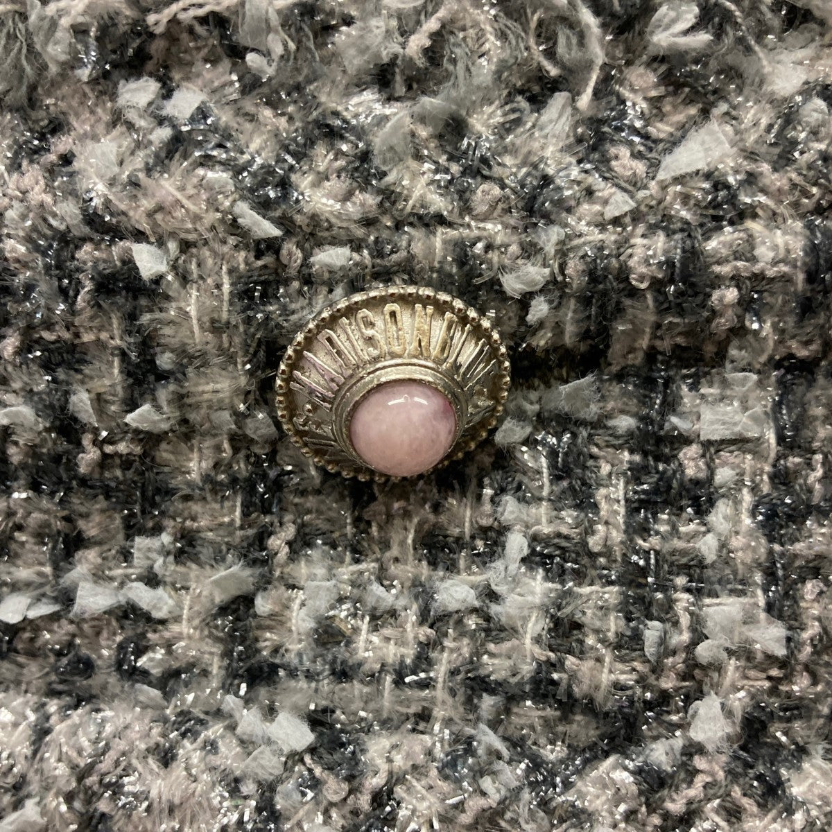 24SS「NO COLLAR SHORT JK TWEED」 ツイードジャケット