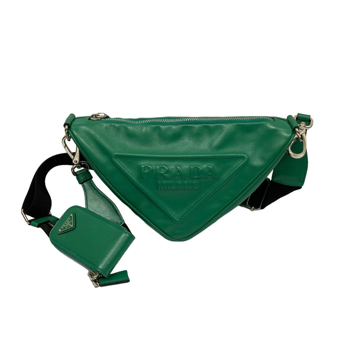 PRADA(プラダ) トライアングルショルダーバッグ グリーン サイズ ONE 